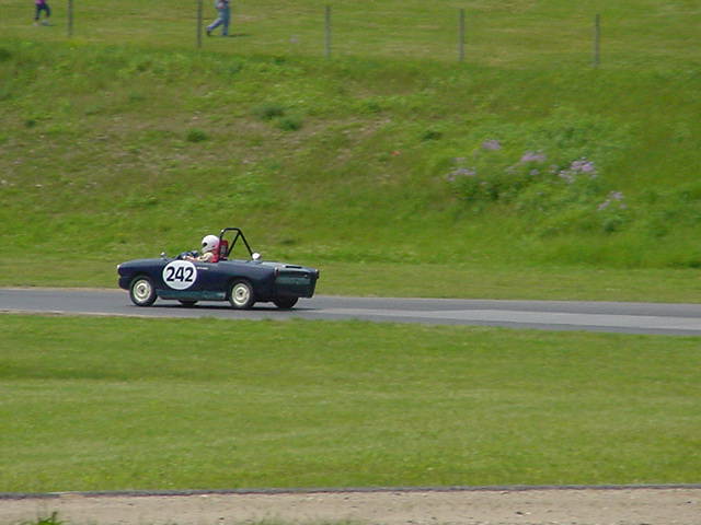 All Alone on the Lime Rock Track